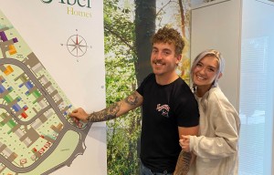 Aaron Pitkethly and Rosalee Marshall are the first to reserve their new home at Taursham park in Taverham sm