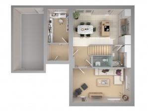 Taverham Type H 3D GroundFloor Handed