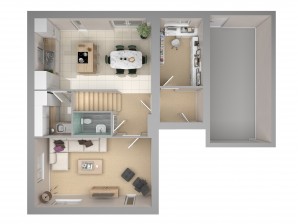 Taverham Type H 3D GroundFloor 