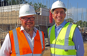 Abel Homes site manager Tim Walsingham (left) and managing director Paul LeGrice 500px