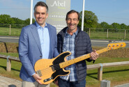 Paul LeGrice of Abel Homes (left) and Graham Clarkson of Dereham Blues Festival 500px