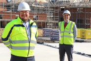 Best Regional Site Manager Tim Walsingham left with Abel Homes managing director Paul LeGrice 500px