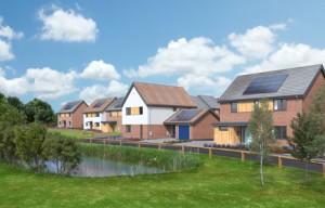 A CGI showing the six new homes which have just been released for reservation by Abel Homes 500px