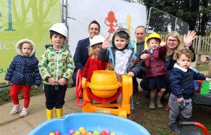 Abel Homes donation of fencing to Carbrooke pre school sm