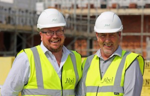 Abel Homes site managers and Pride in the Job Award winners Tim Walsingham left and Alan Read sm