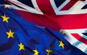 Brexit flags