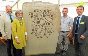 One of the two standing stones at Hingham is unveiled sm