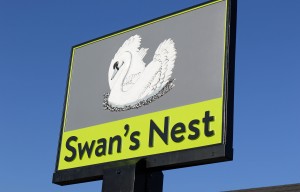 Swans Nest sign sm