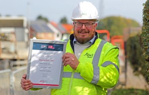 Tim Walsingham with his Site Manager of the Year Award 500px