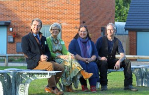 from left Tony and Maggie Abel Cllr Caroline Karimi Ghovanlou Nigel Barnett 500px