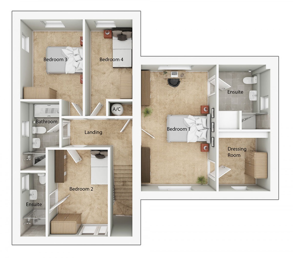 Plot 205 A Generous Detached Four Bedroom Home With