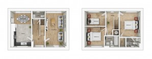 ALH040 Swaffam 3D Floorplan Type H3B R Plots 237 243