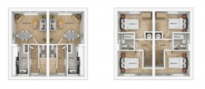 ALH040 Swaffam 3D Floorplan Type H2A Plots 188 189 193 194