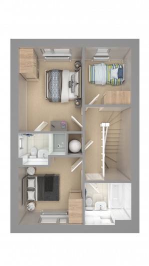 Swans Nest Type H 3C FirstFloor handed