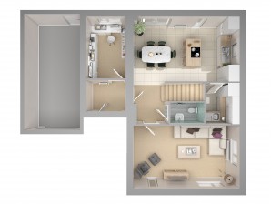 Swans Nest Type H 3D Ground Floor Handed