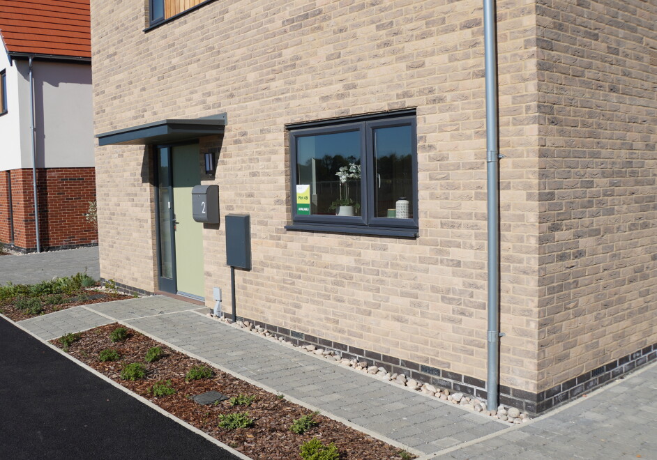 Plot 49 front detail door path