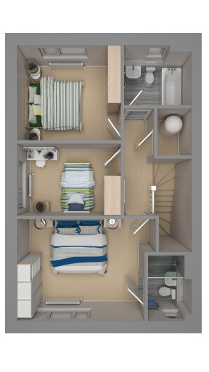Dereham Type H 3F V1 Atlas First Floor